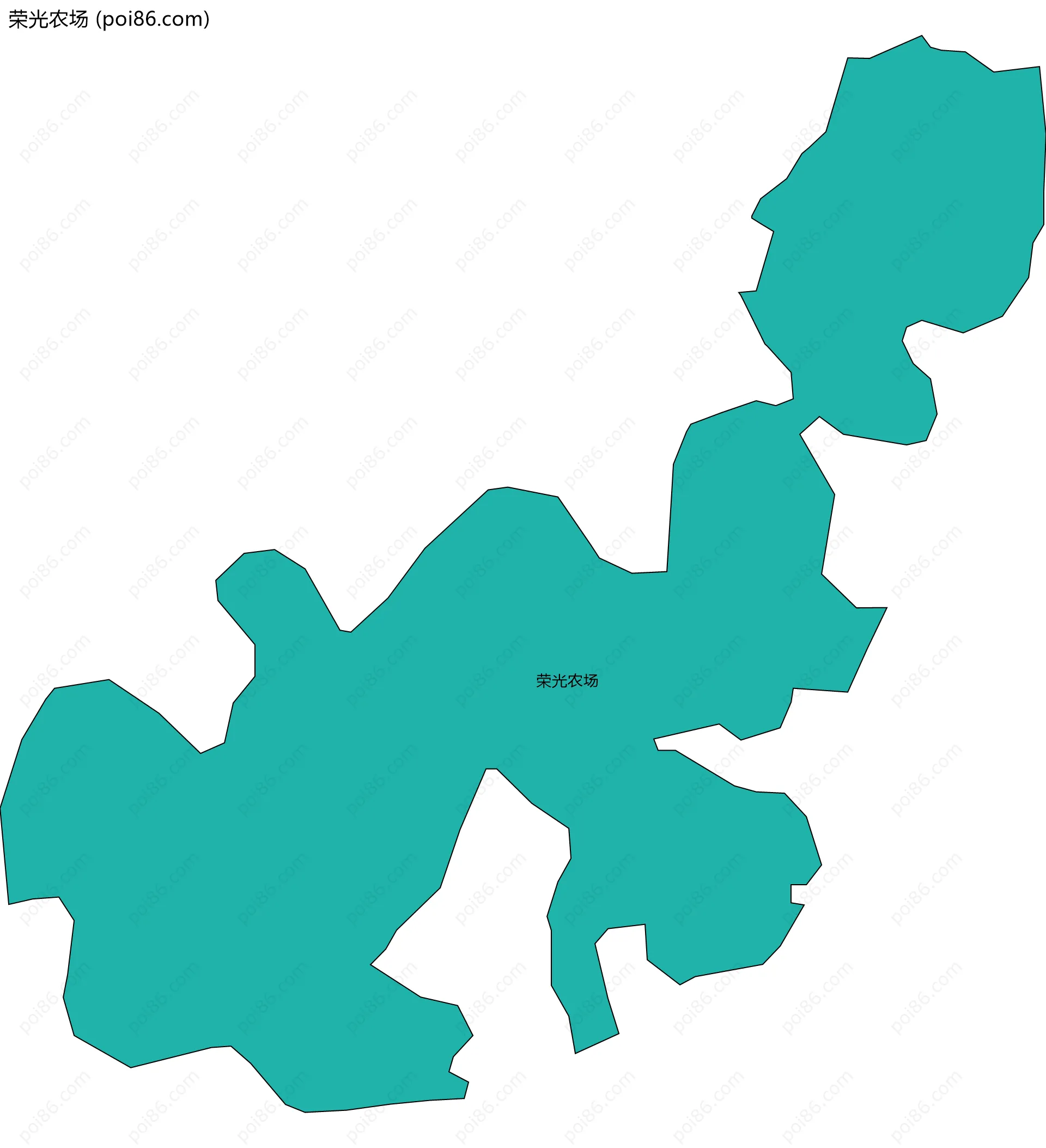 荣光农场边界地图