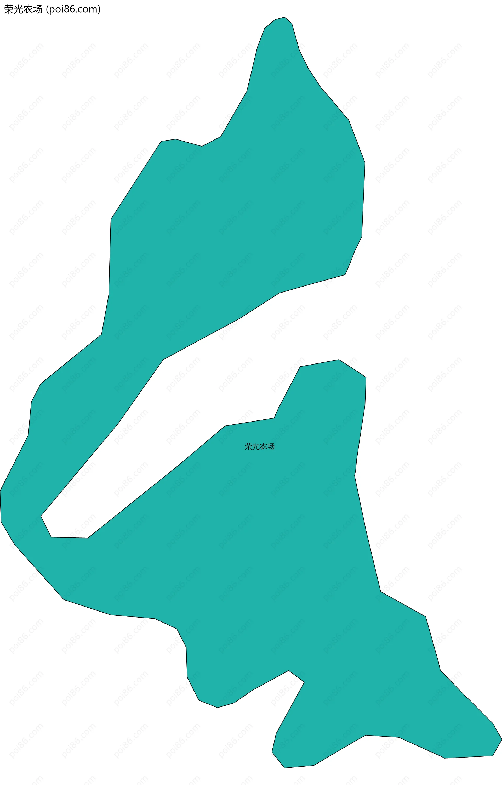 荣光农场边界地图