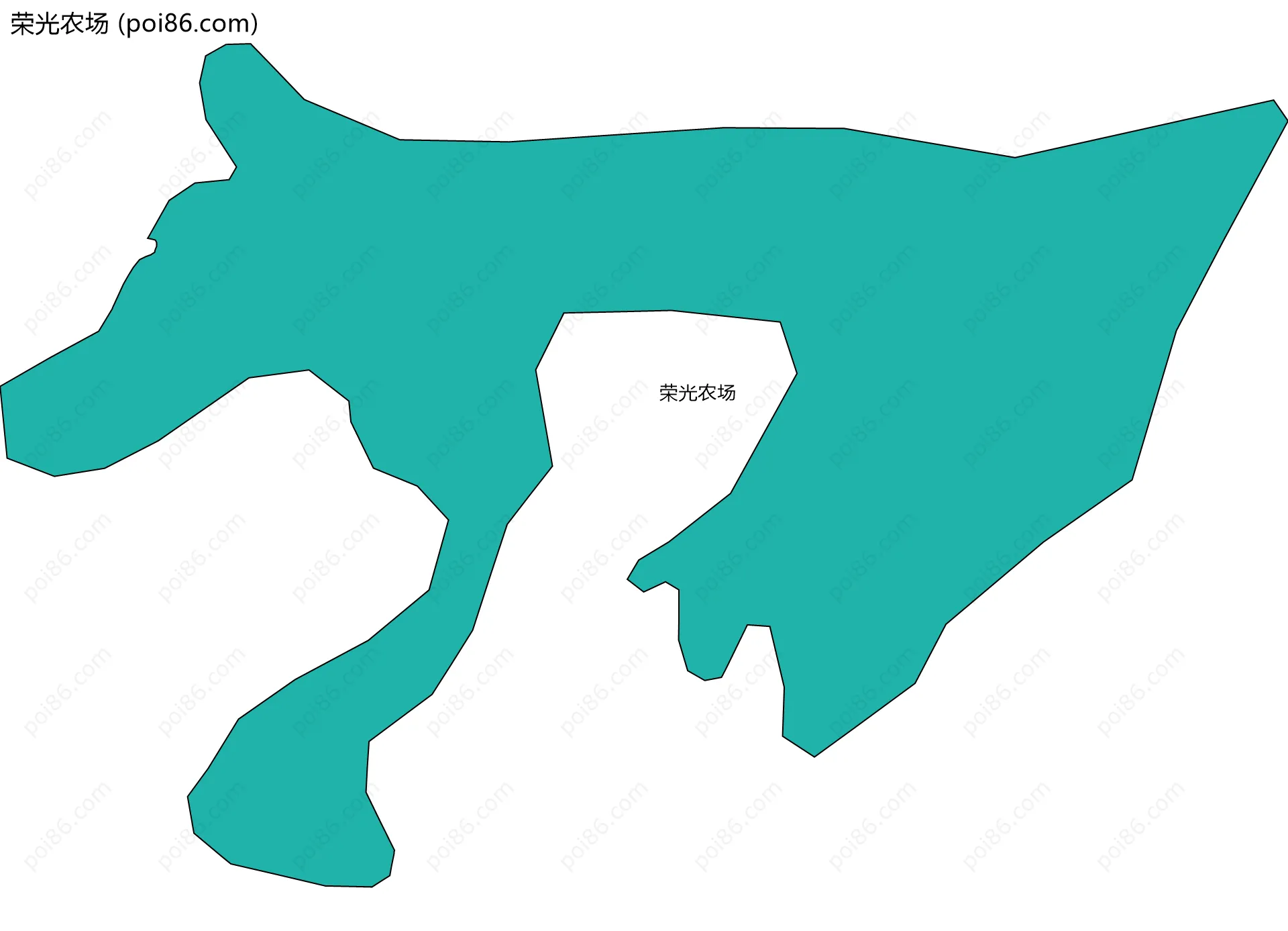 荣光农场边界地图