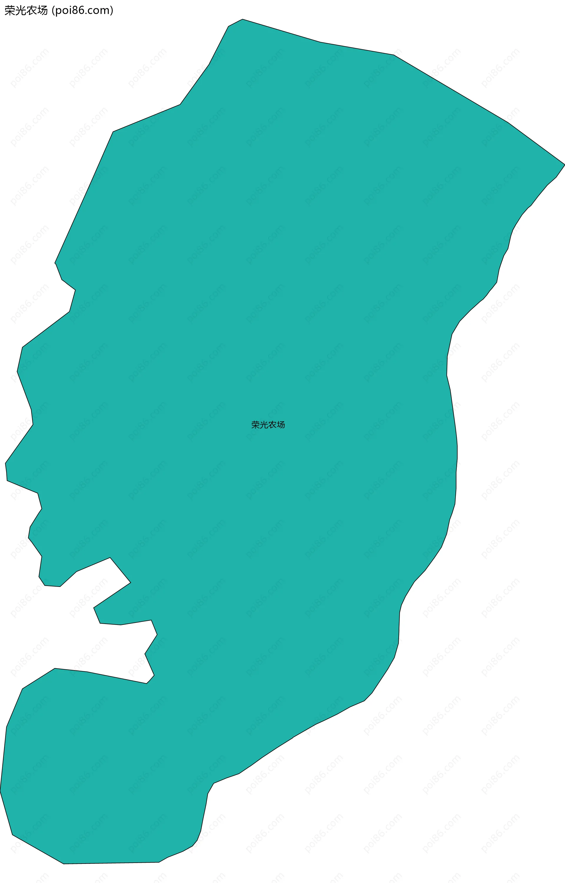 荣光农场边界地图