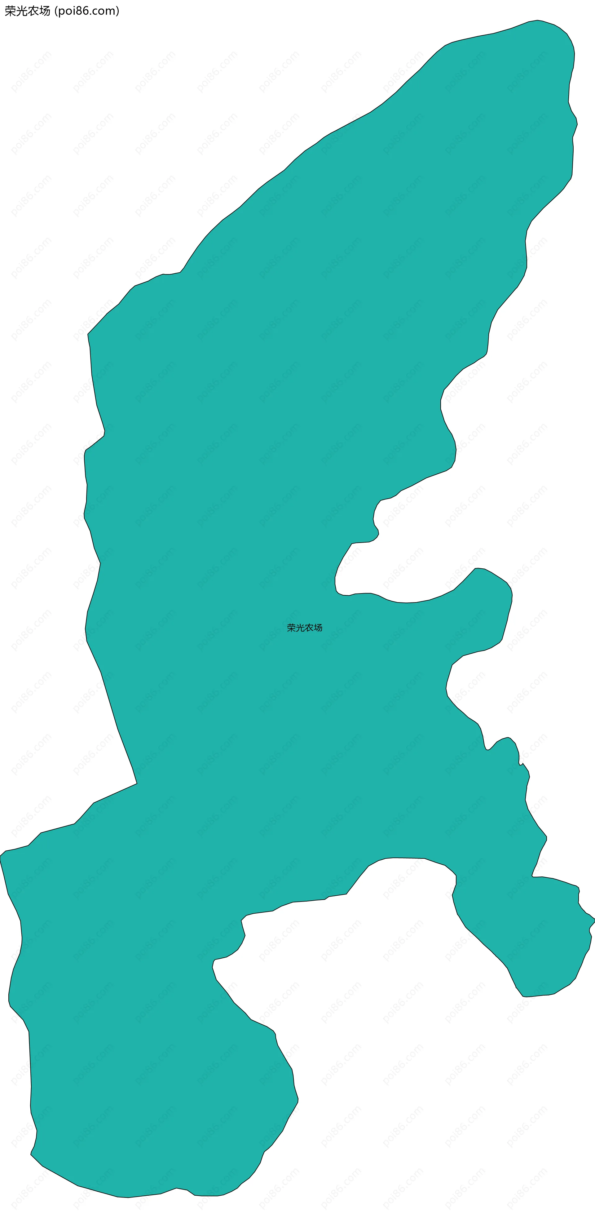 荣光农场边界地图