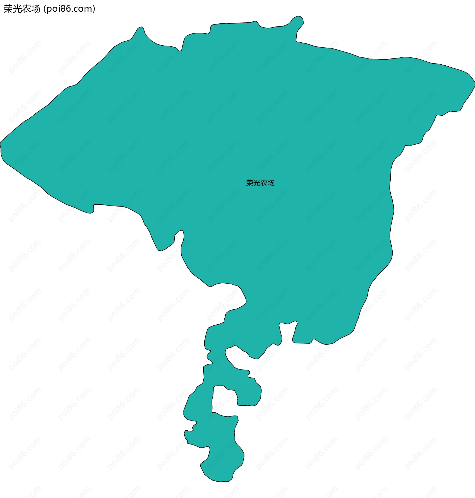 荣光农场边界地图