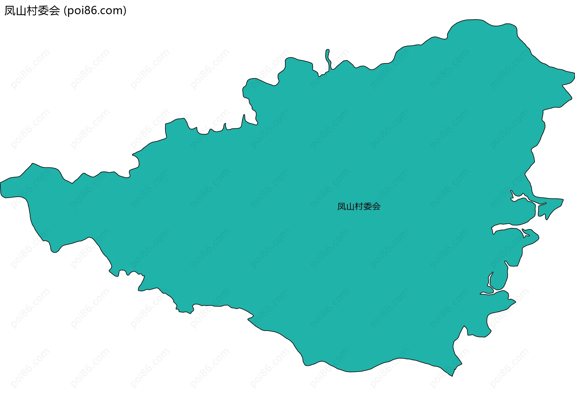 凤山村委会边界地图