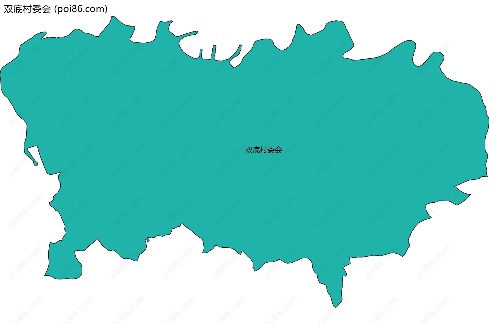 双底村委会边界地图