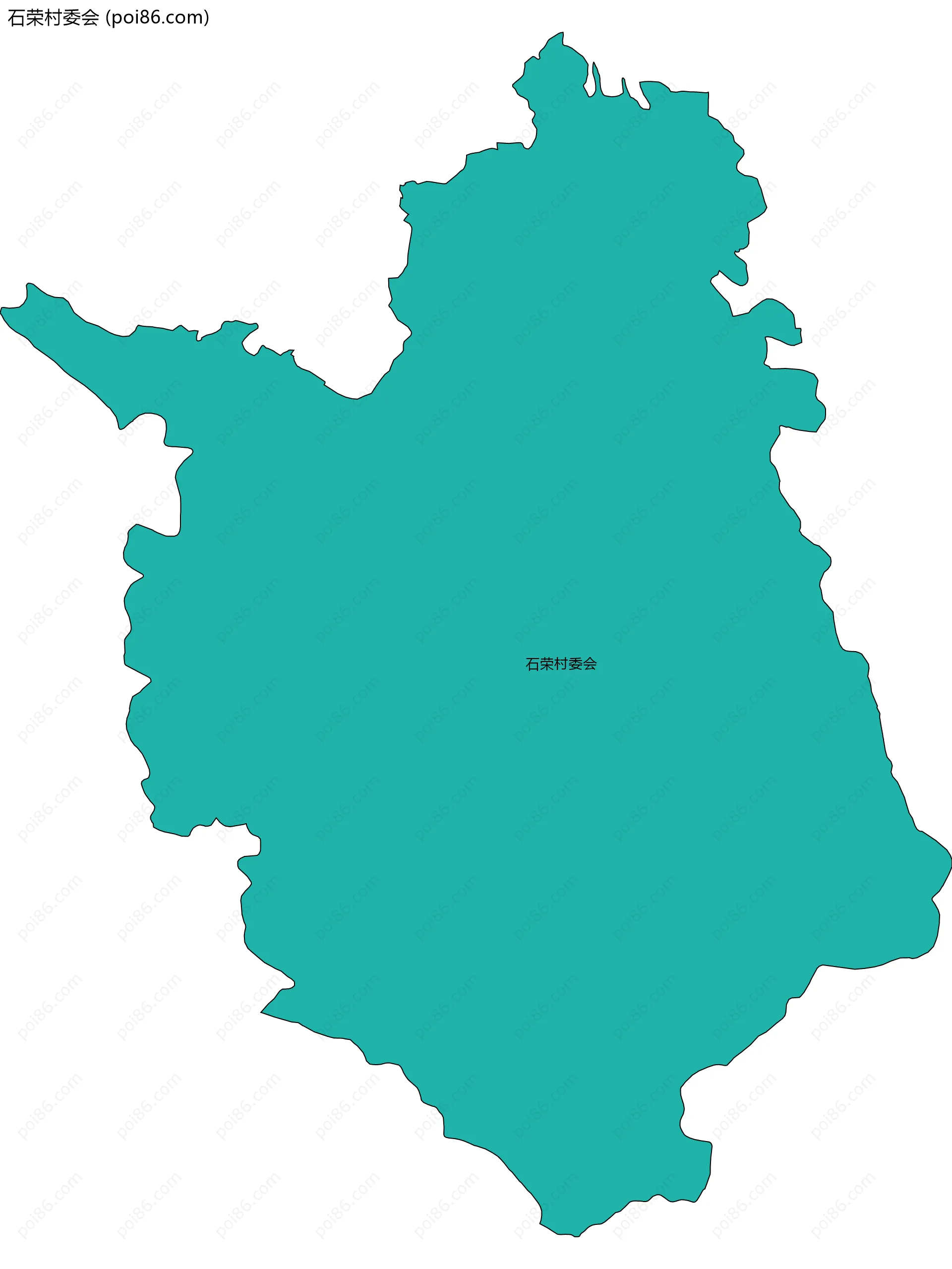 石荣村委会边界地图