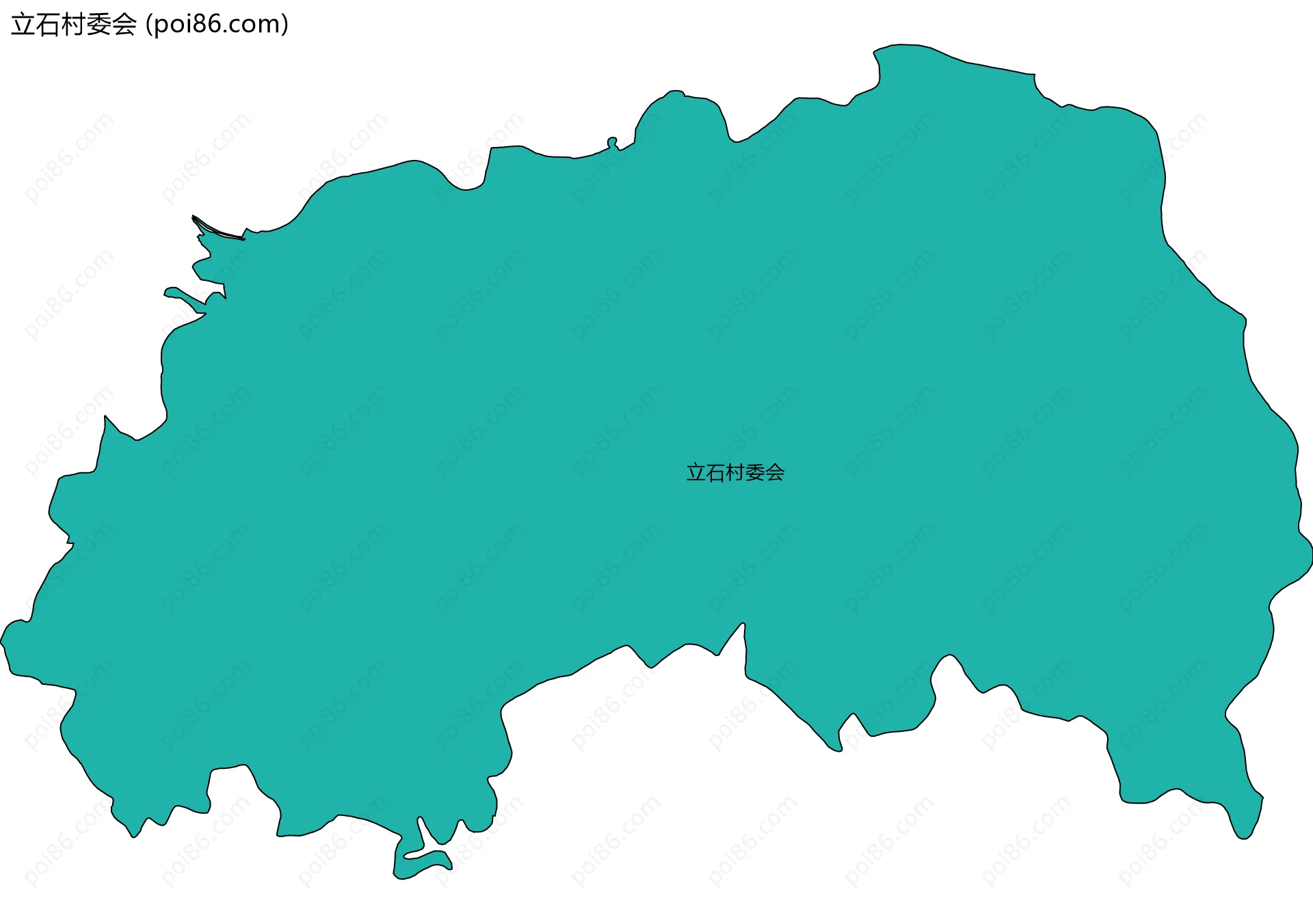 立石村委会边界地图