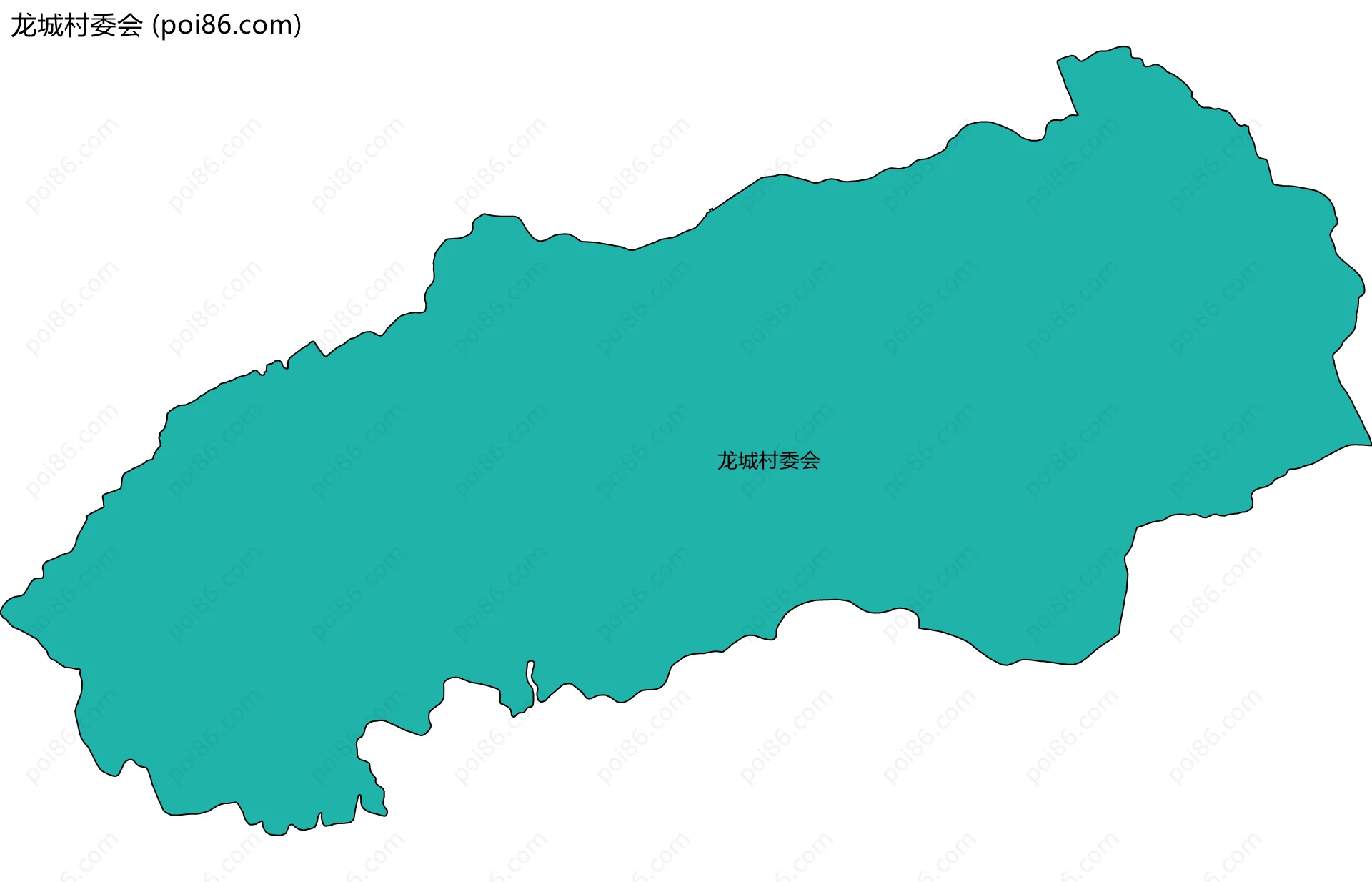 龙城村委会边界地图