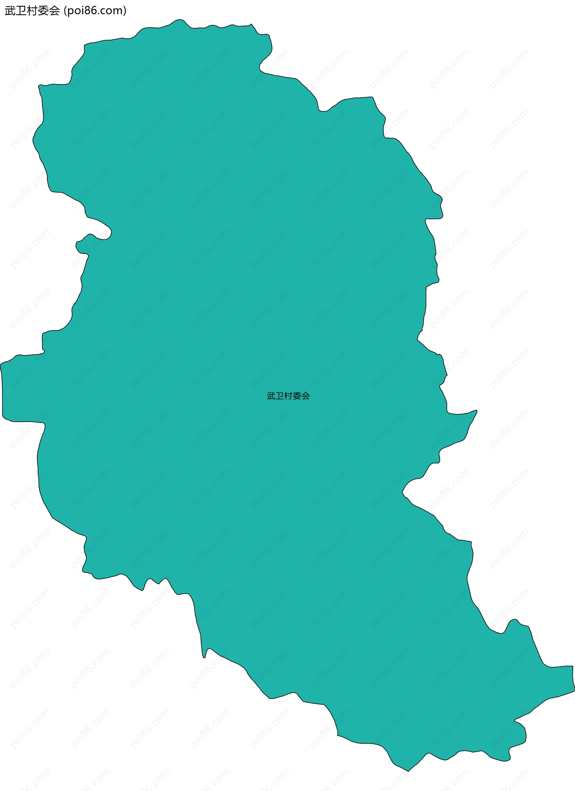 武卫村委会边界地图