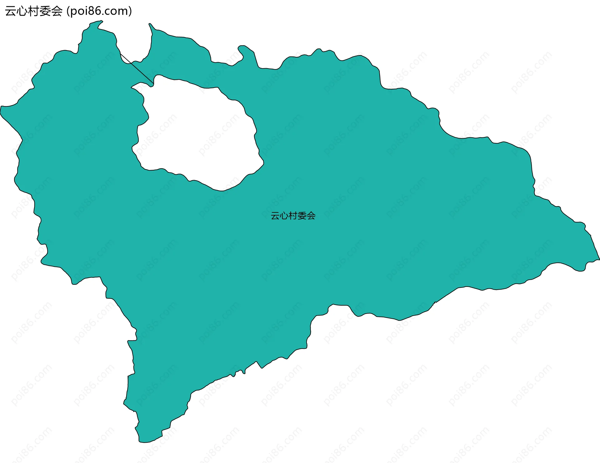 云心村委会边界地图