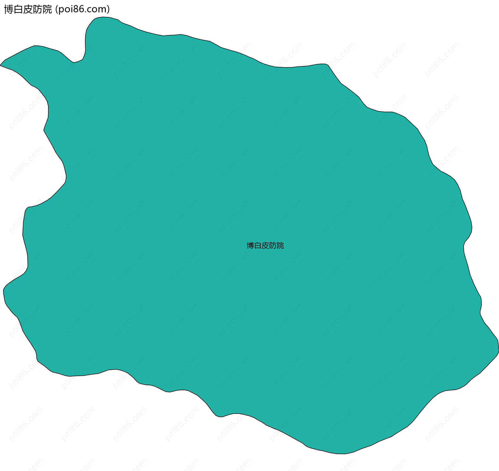 博白皮防院边界地图