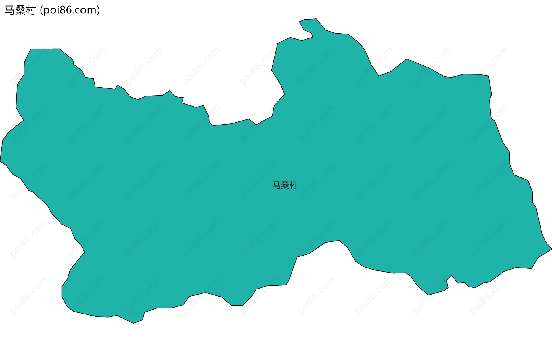 马桑村边界地图