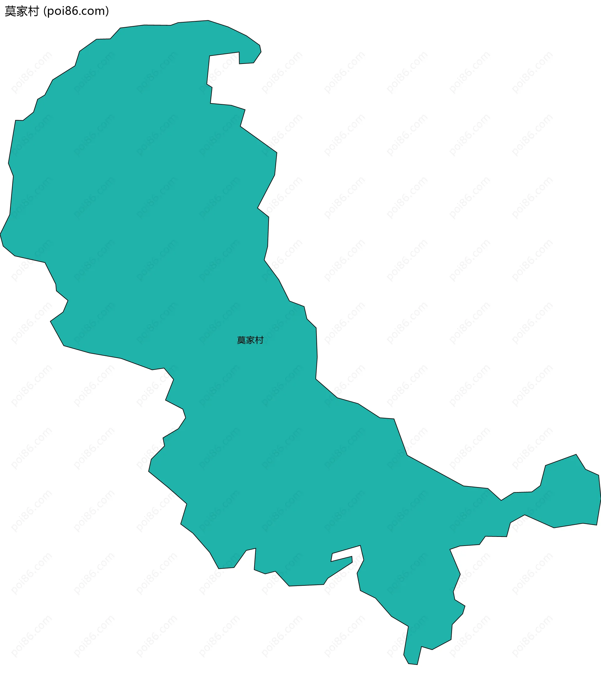 莫家村边界地图