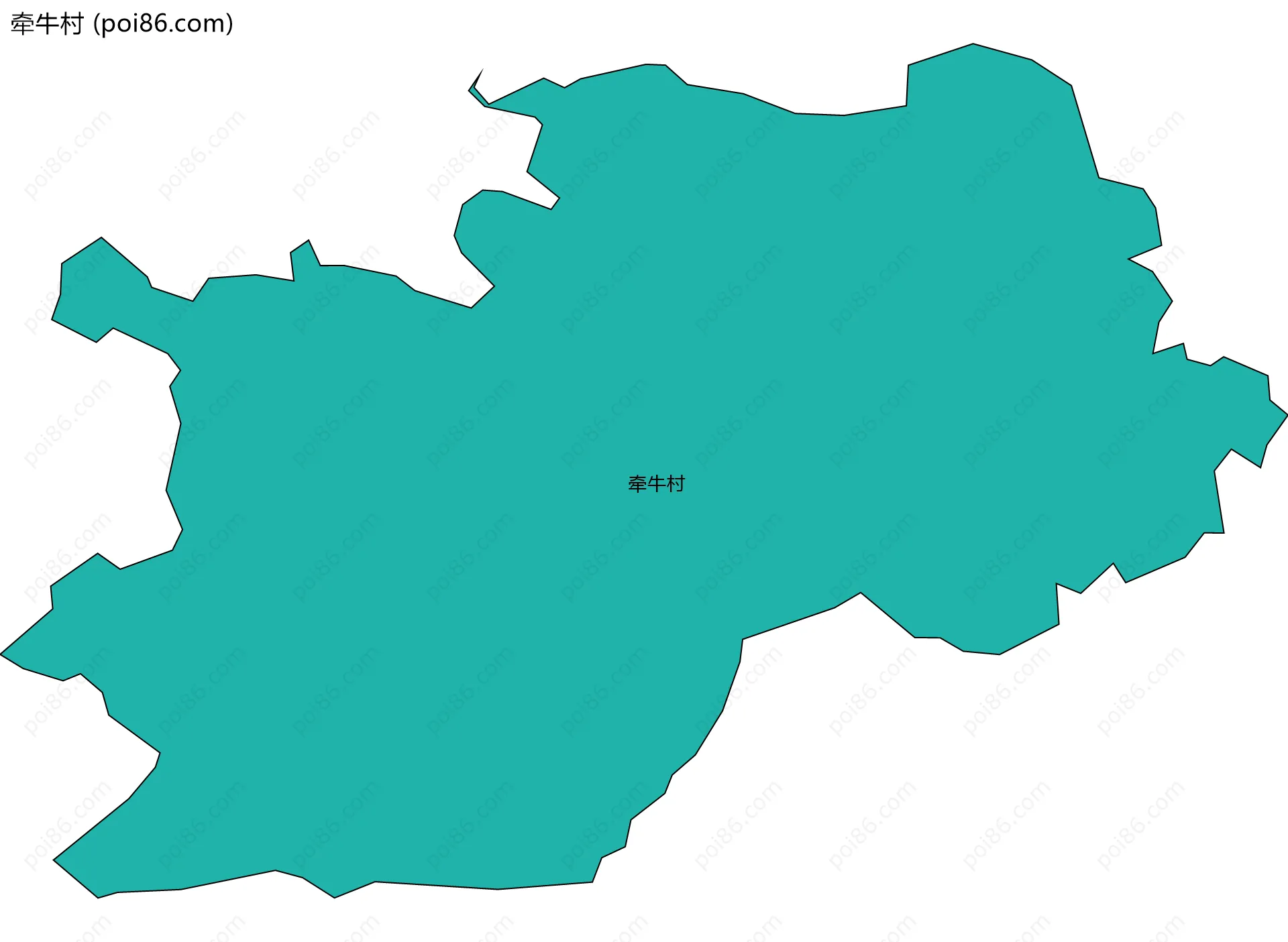 牵牛村边界地图