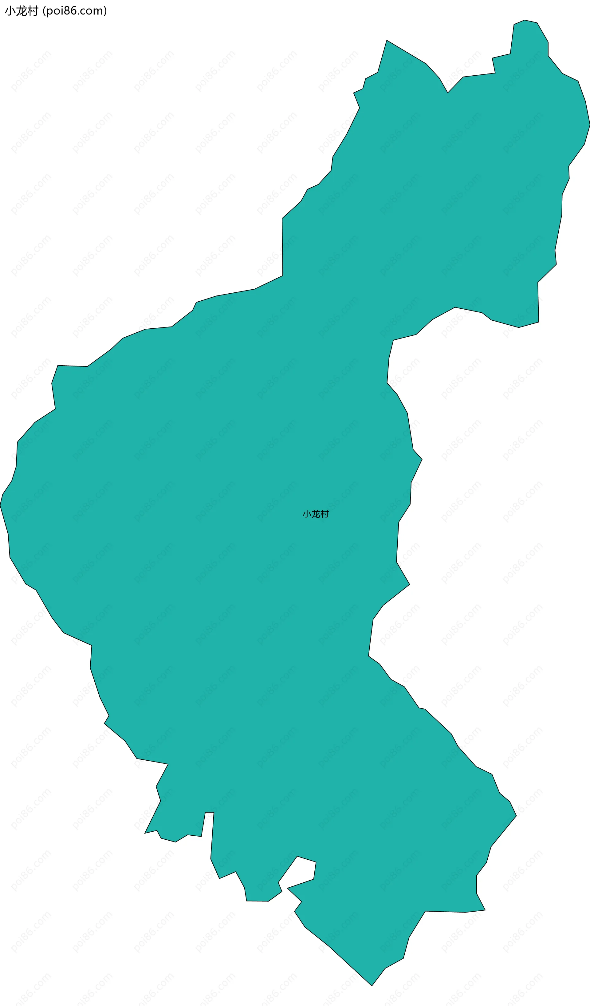 小龙村边界地图