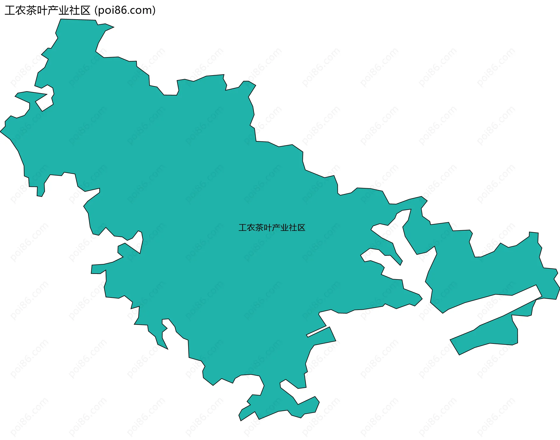 工农茶叶产业社区边界地图