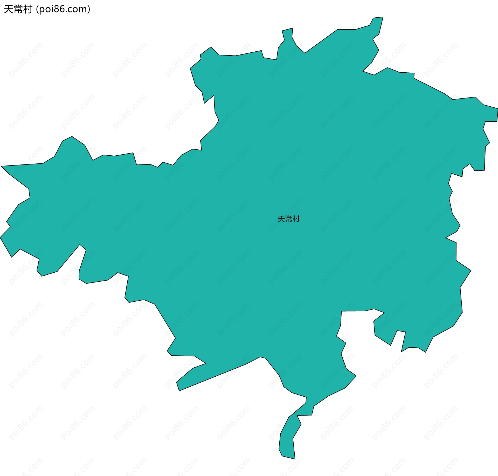 天常村边界地图