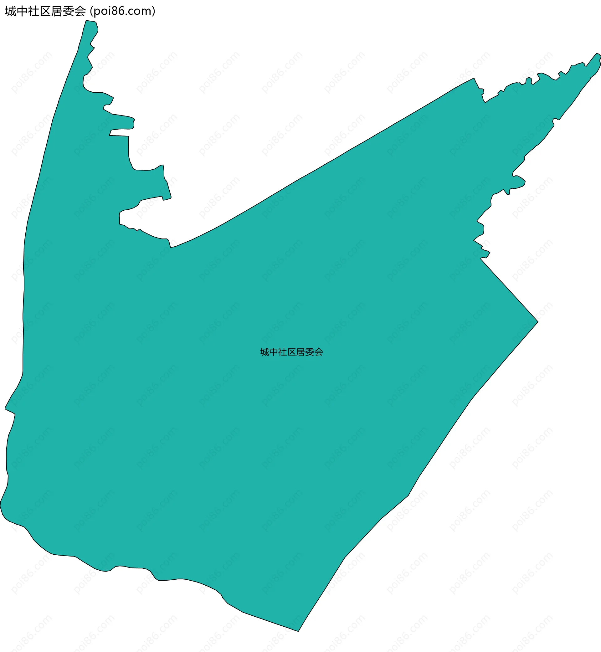城中社区居委会边界地图