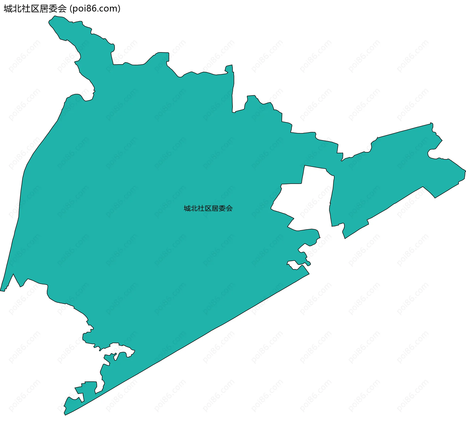 城北社区居委会边界地图