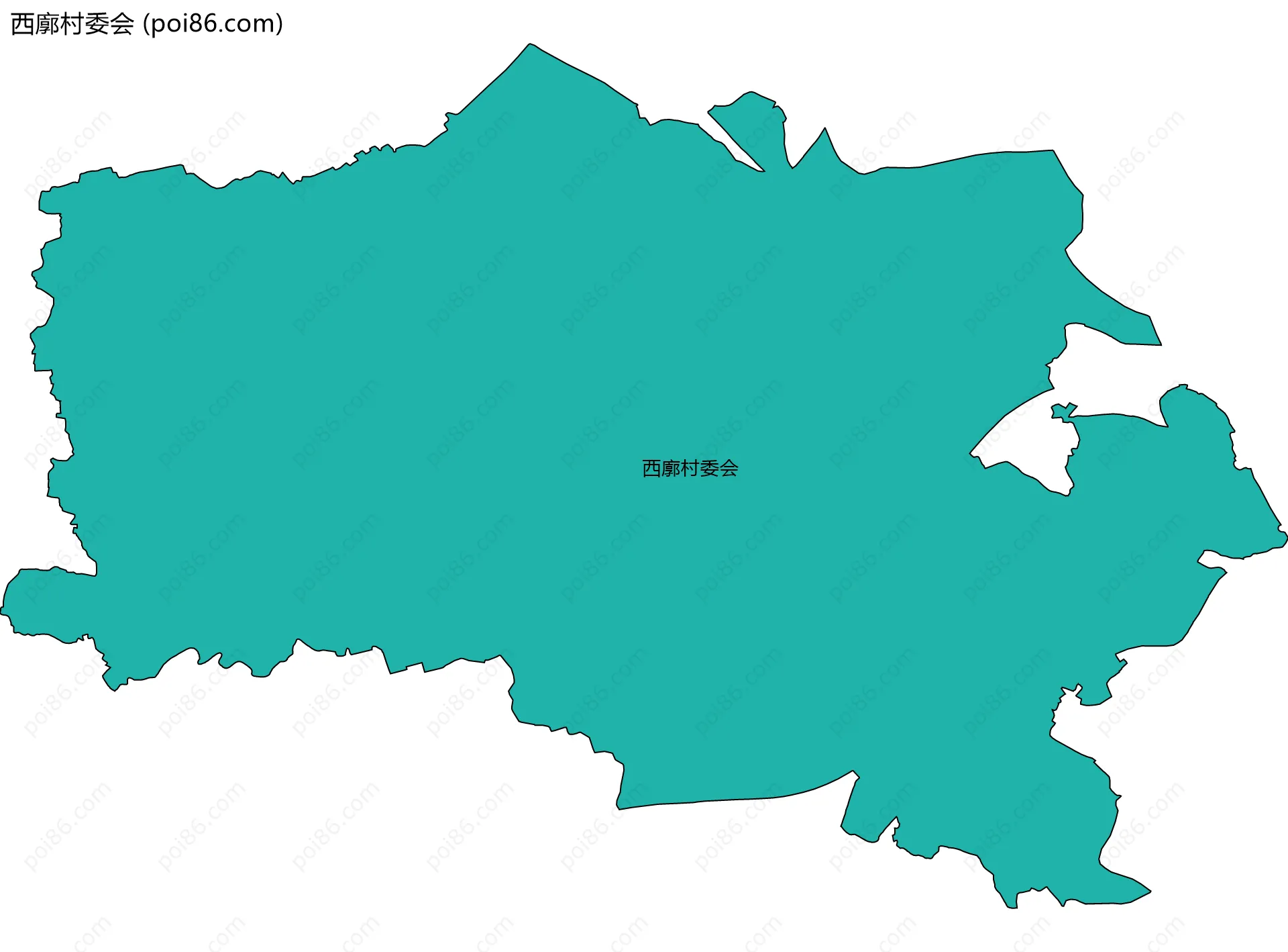 西廓村委会边界地图