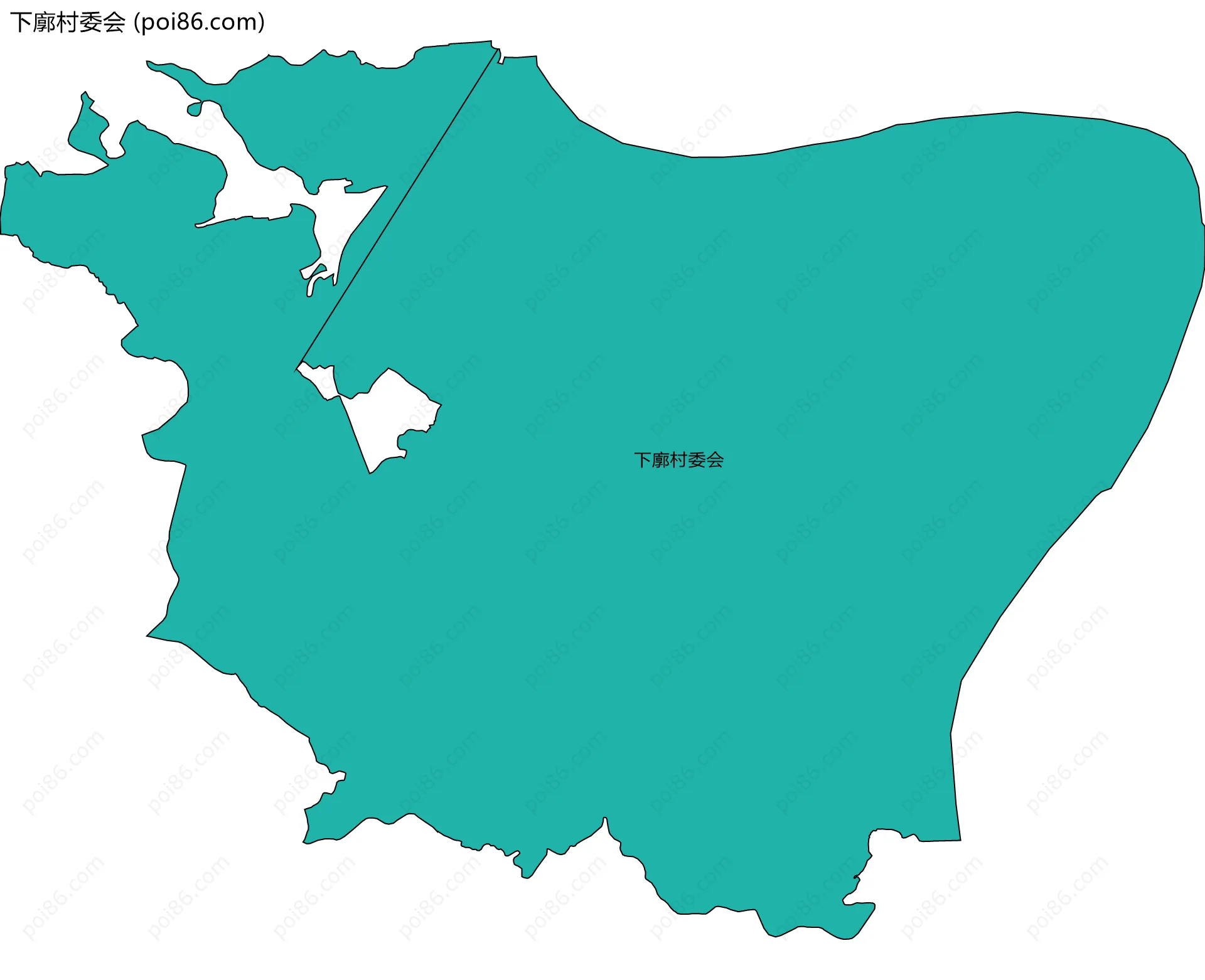 下廓村委会边界地图