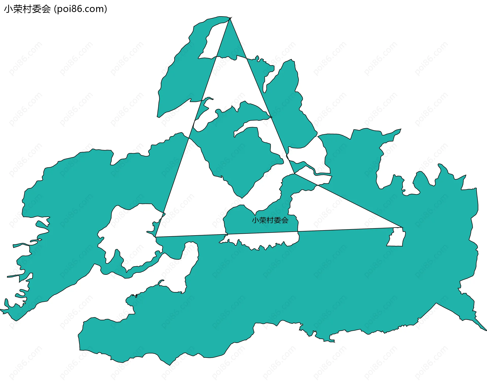 小荣村委会边界地图