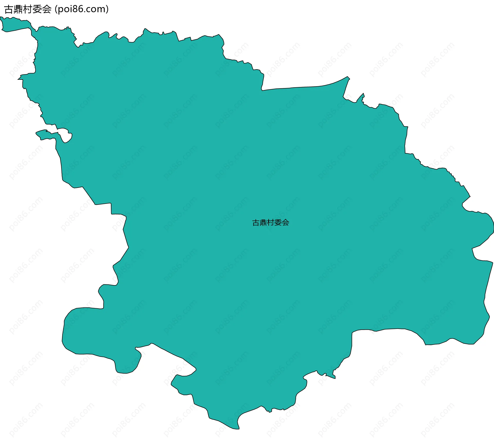 古鼎村委会边界地图