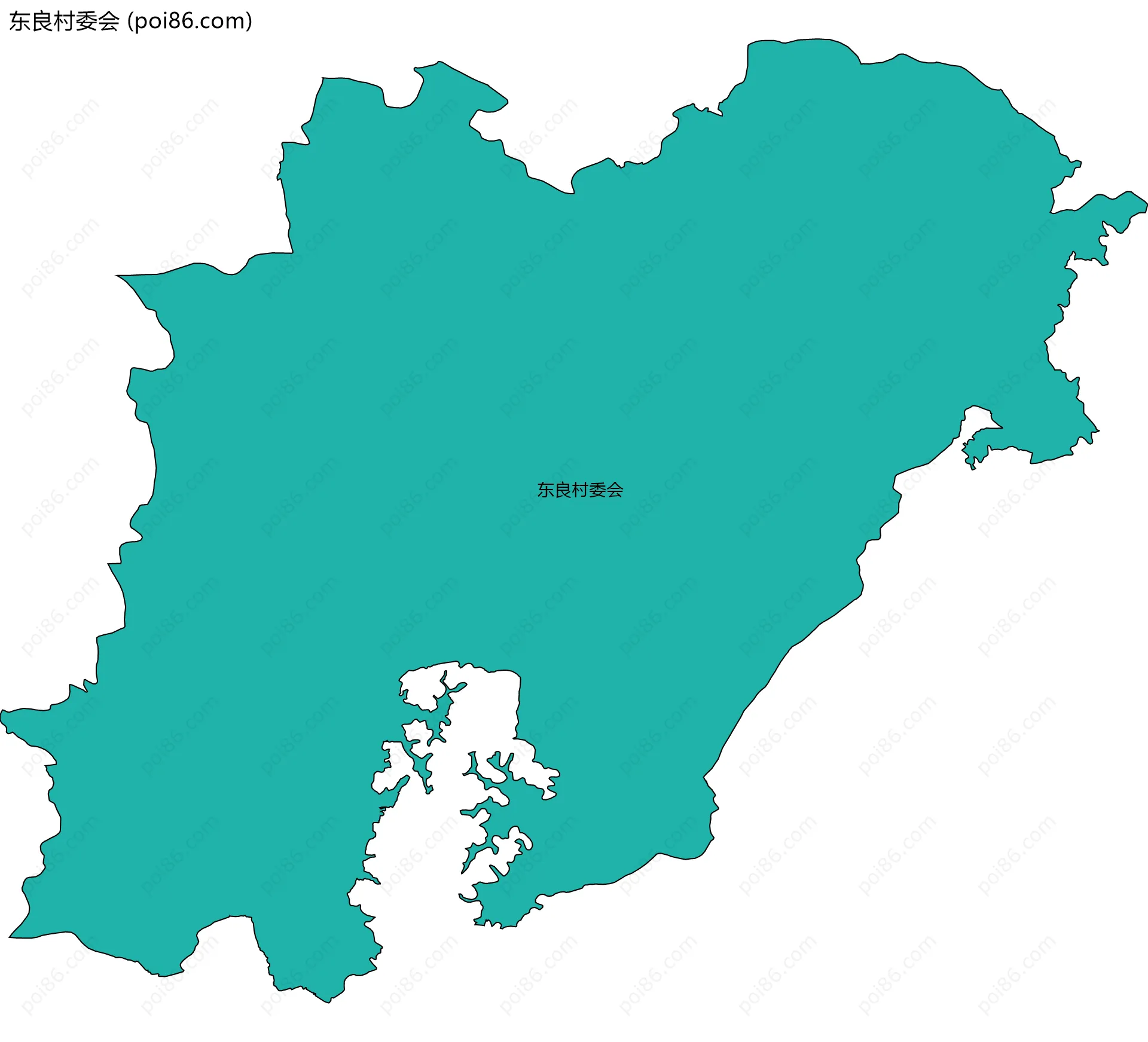 东良村委会边界地图