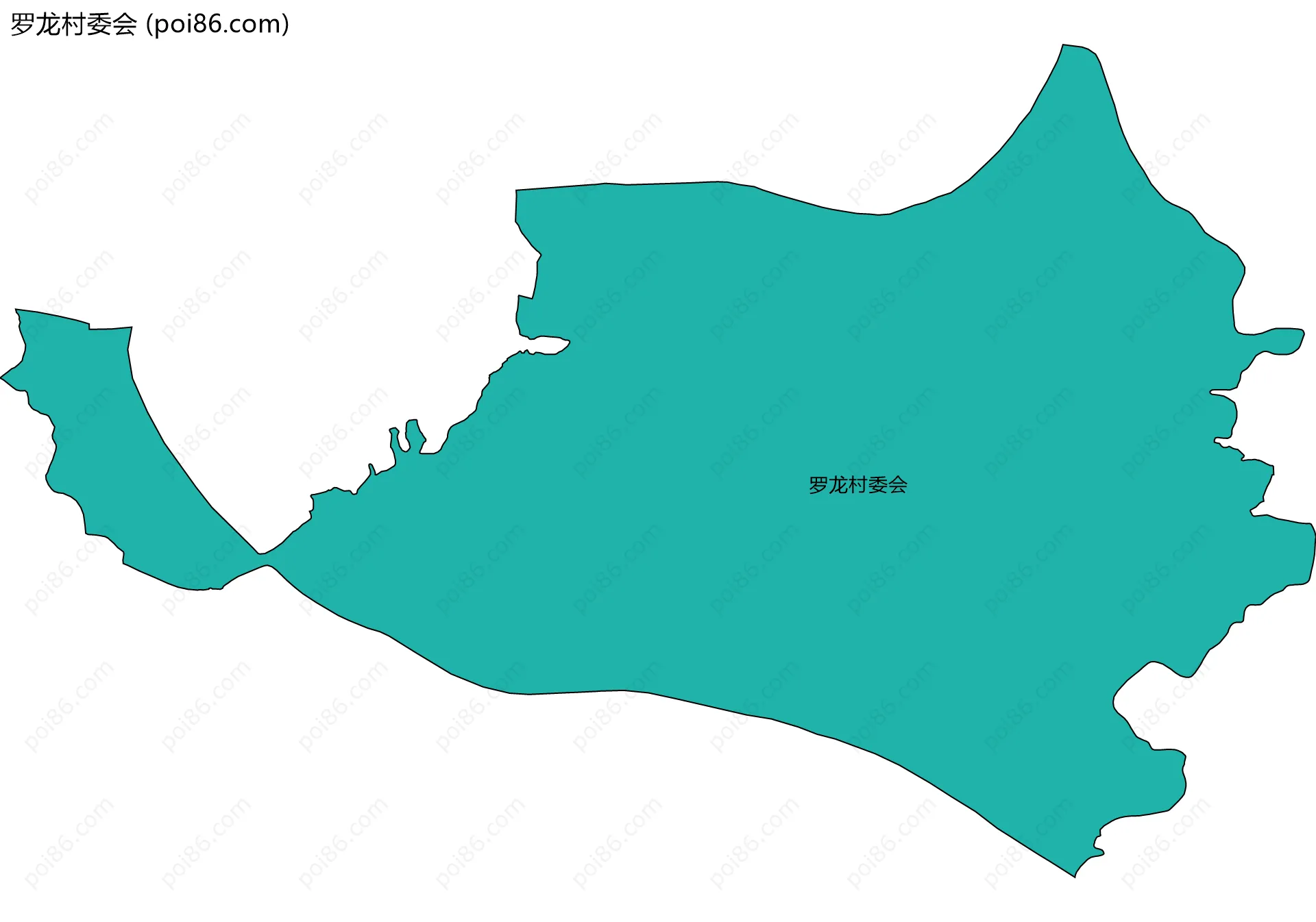 罗龙村委会边界地图