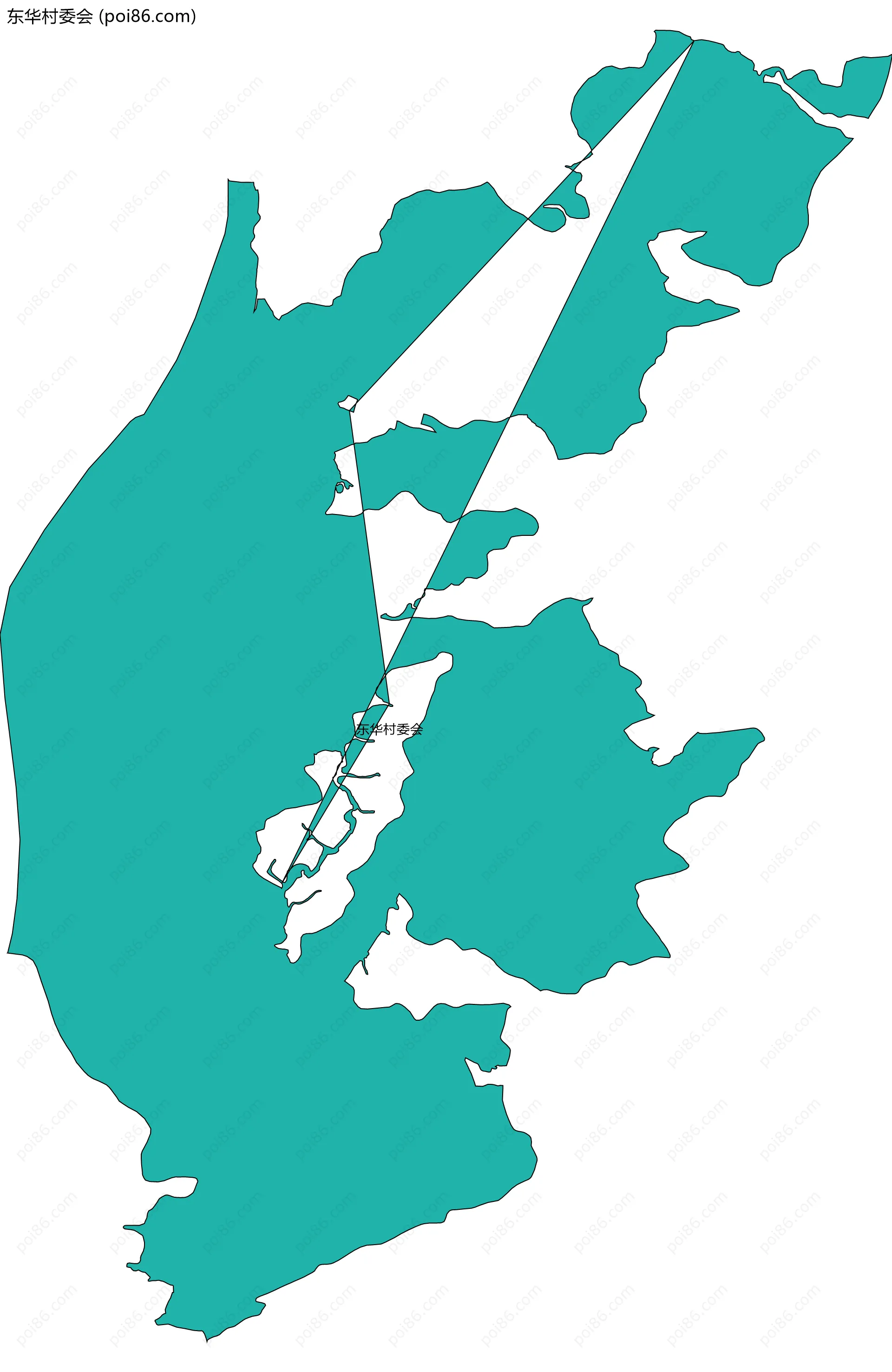 东华村委会边界地图
