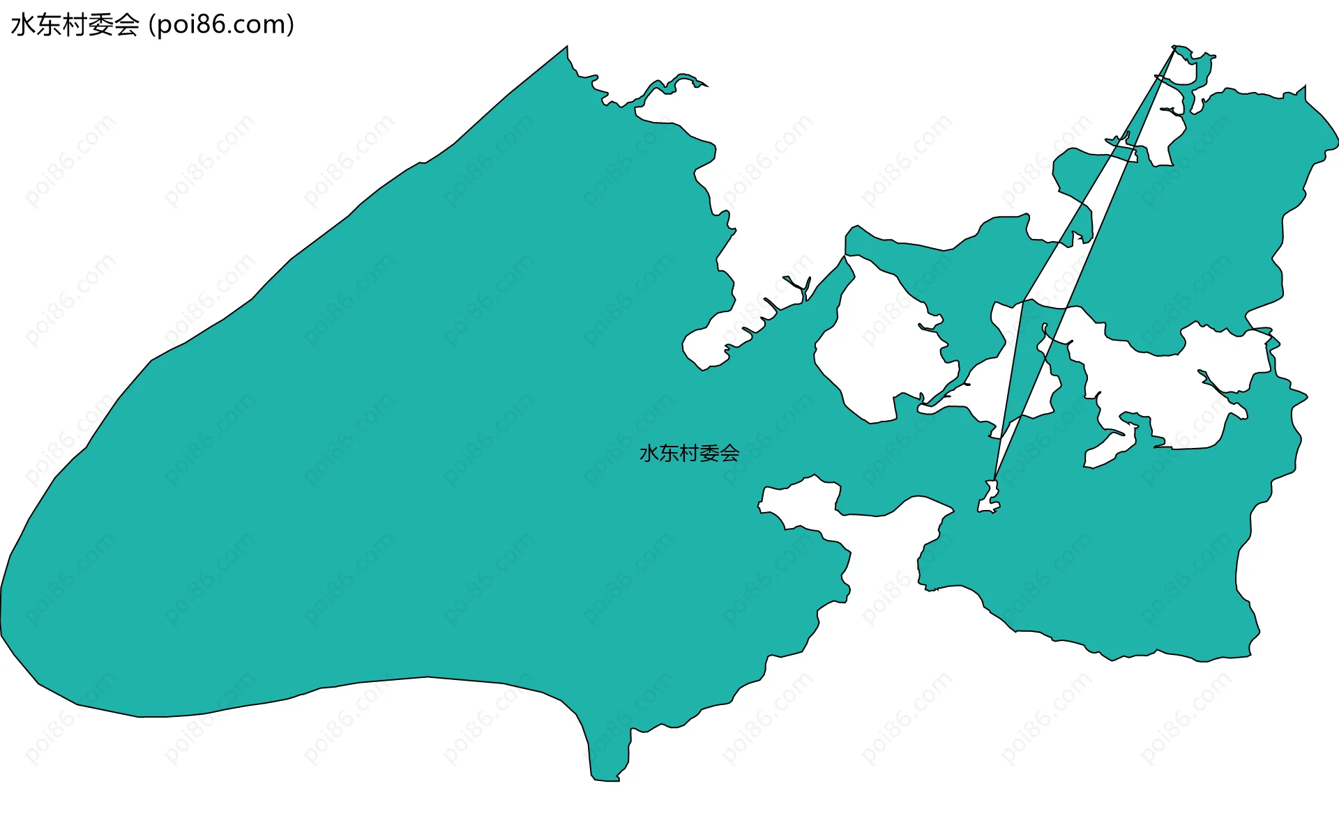 水东村委会边界地图