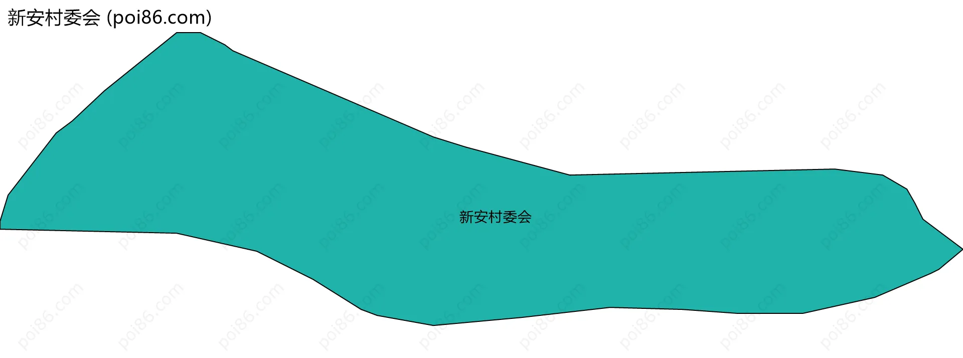 新安村委会边界地图