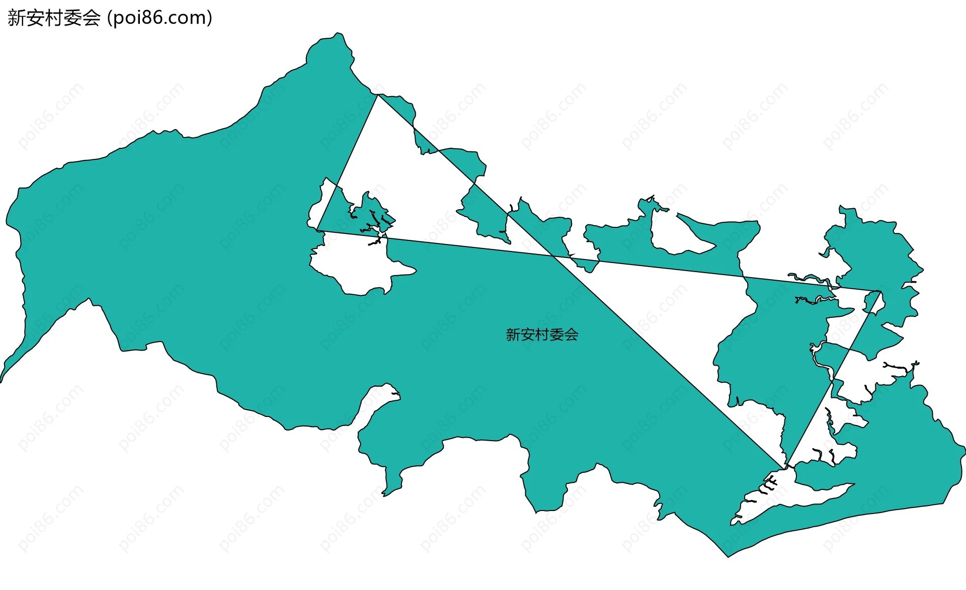 新安村委会边界地图
