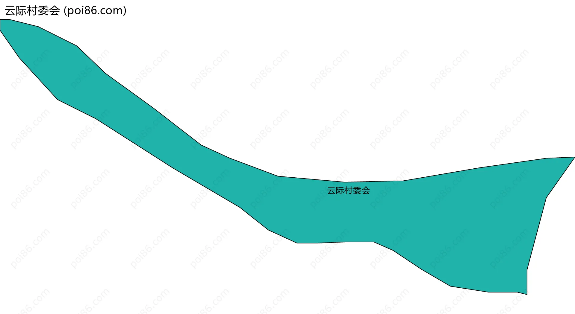 云际村委会边界地图