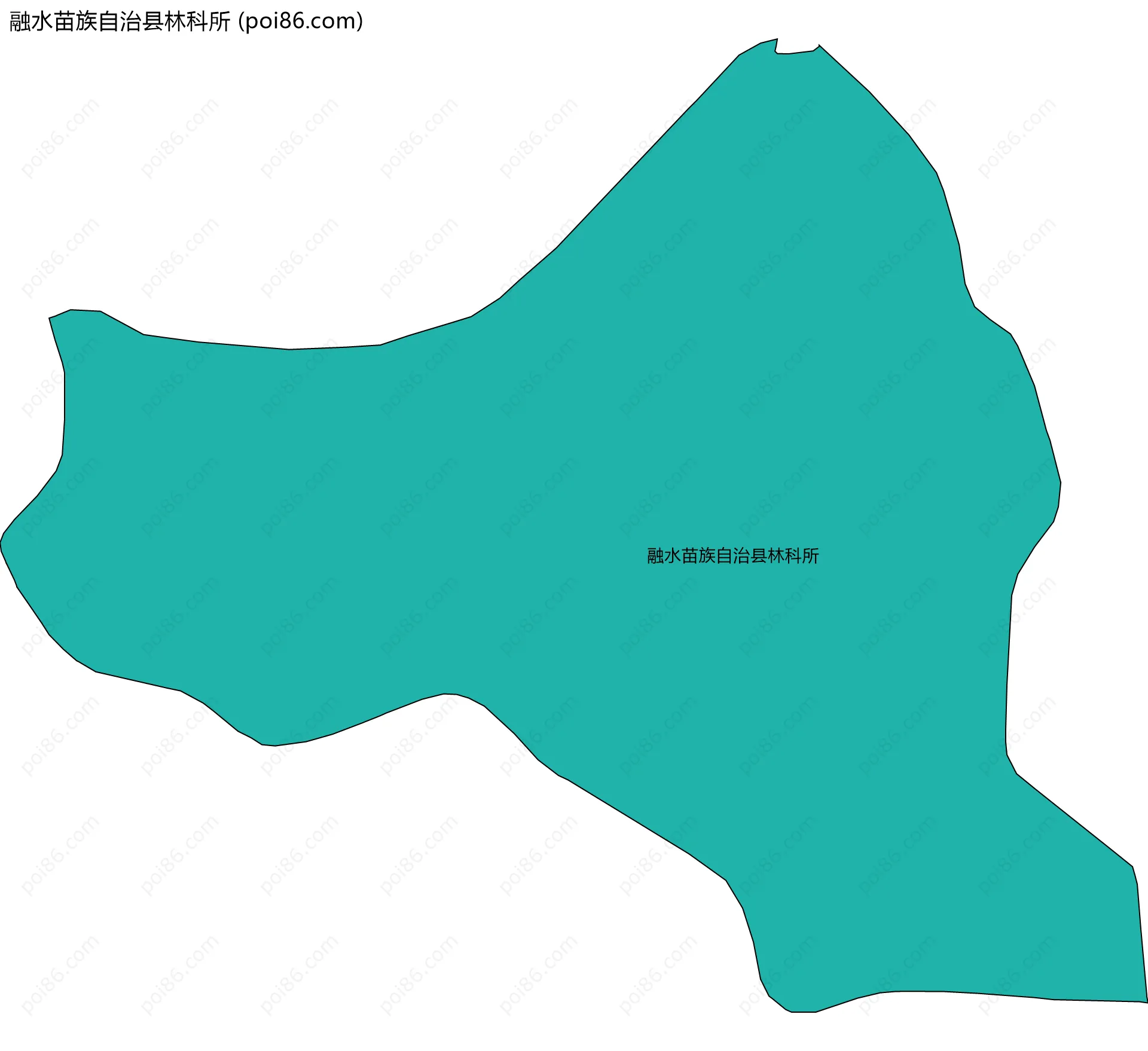 融水苗族自治县林科所边界地图
