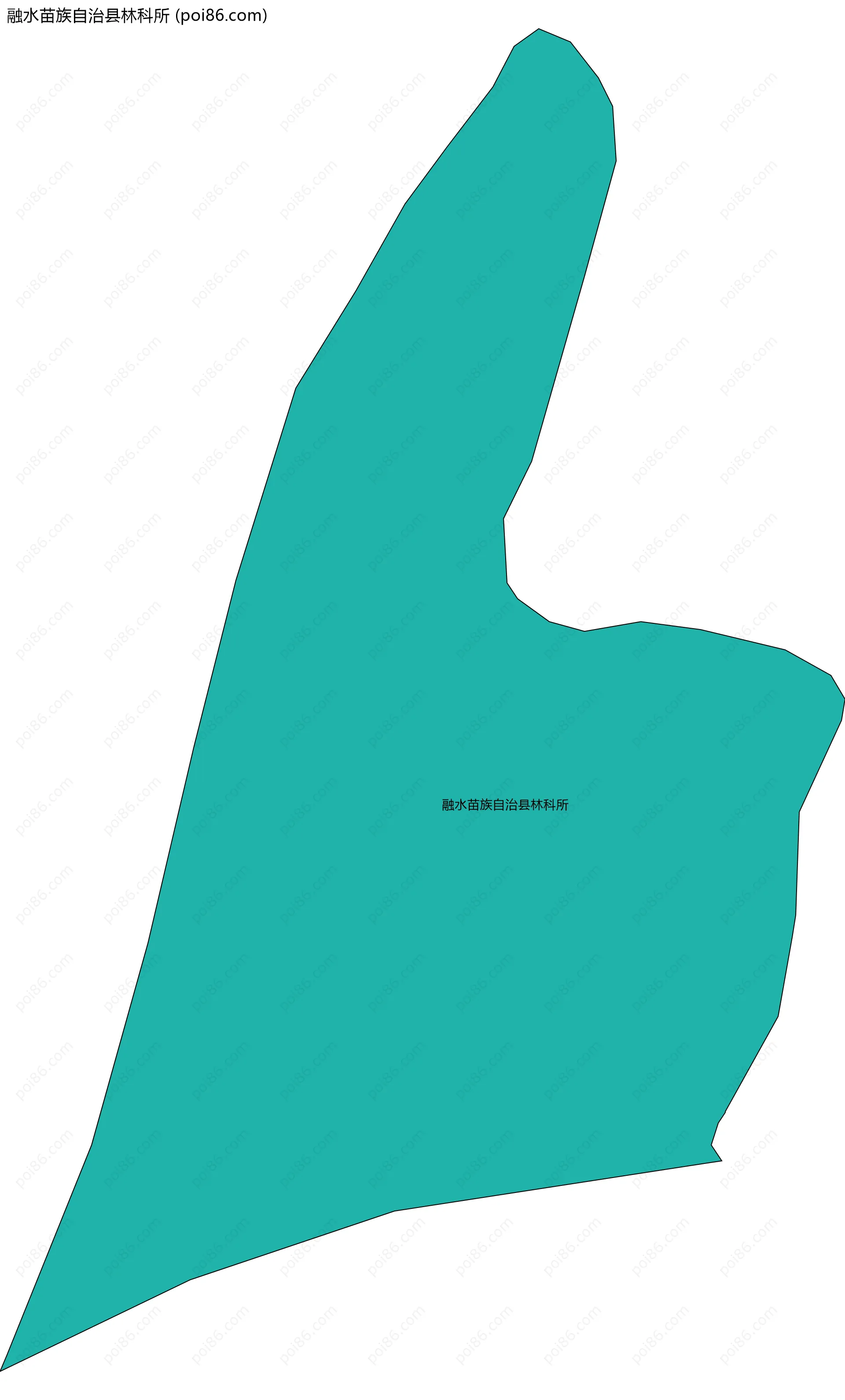 融水苗族自治县林科所边界地图