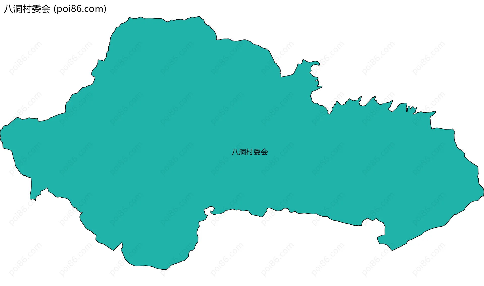 八洞村委会边界地图