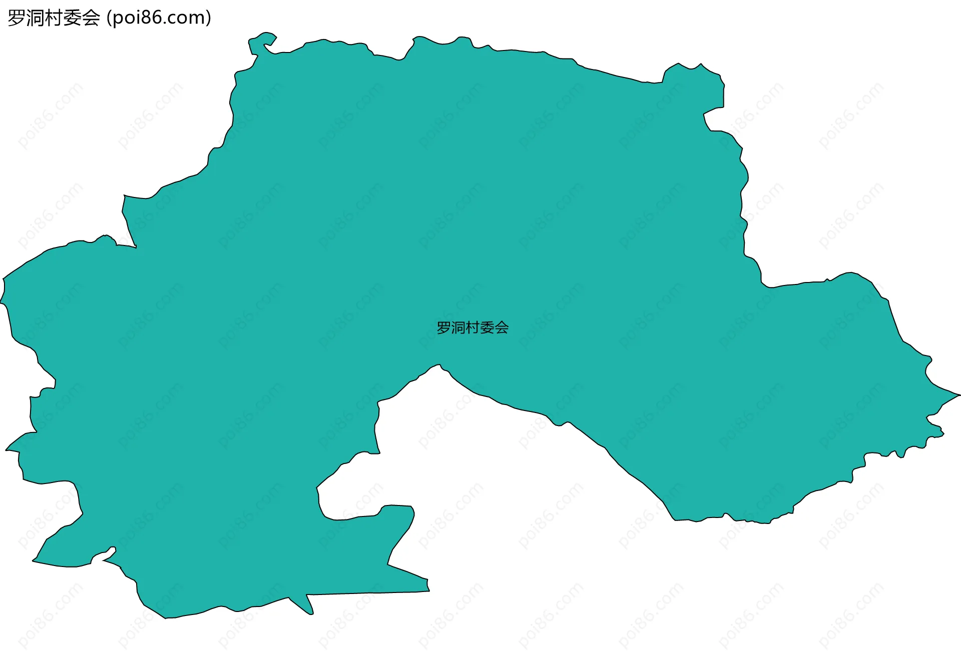 罗洞村委会边界地图