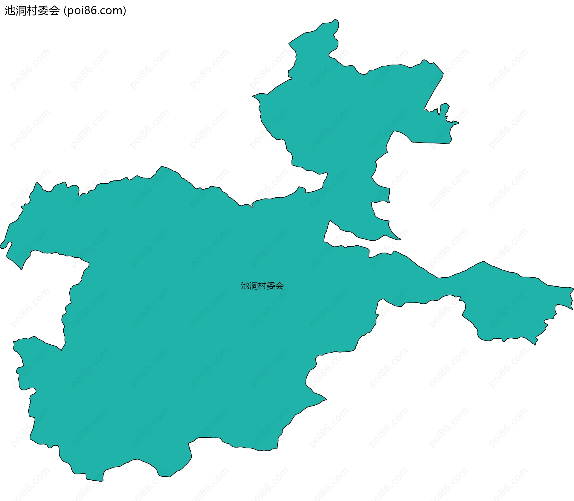 池洞村委会边界地图