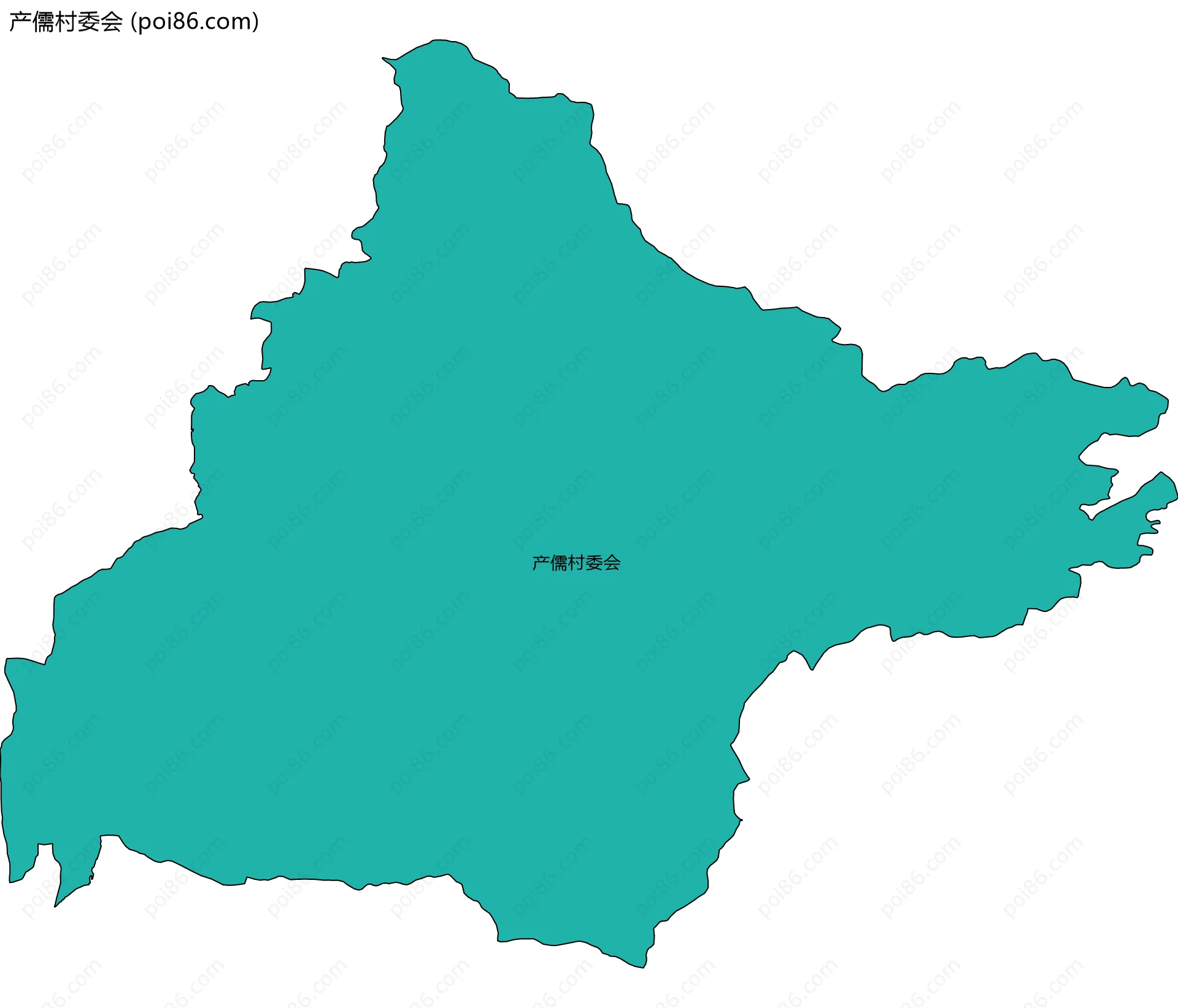 产儒村委会边界地图