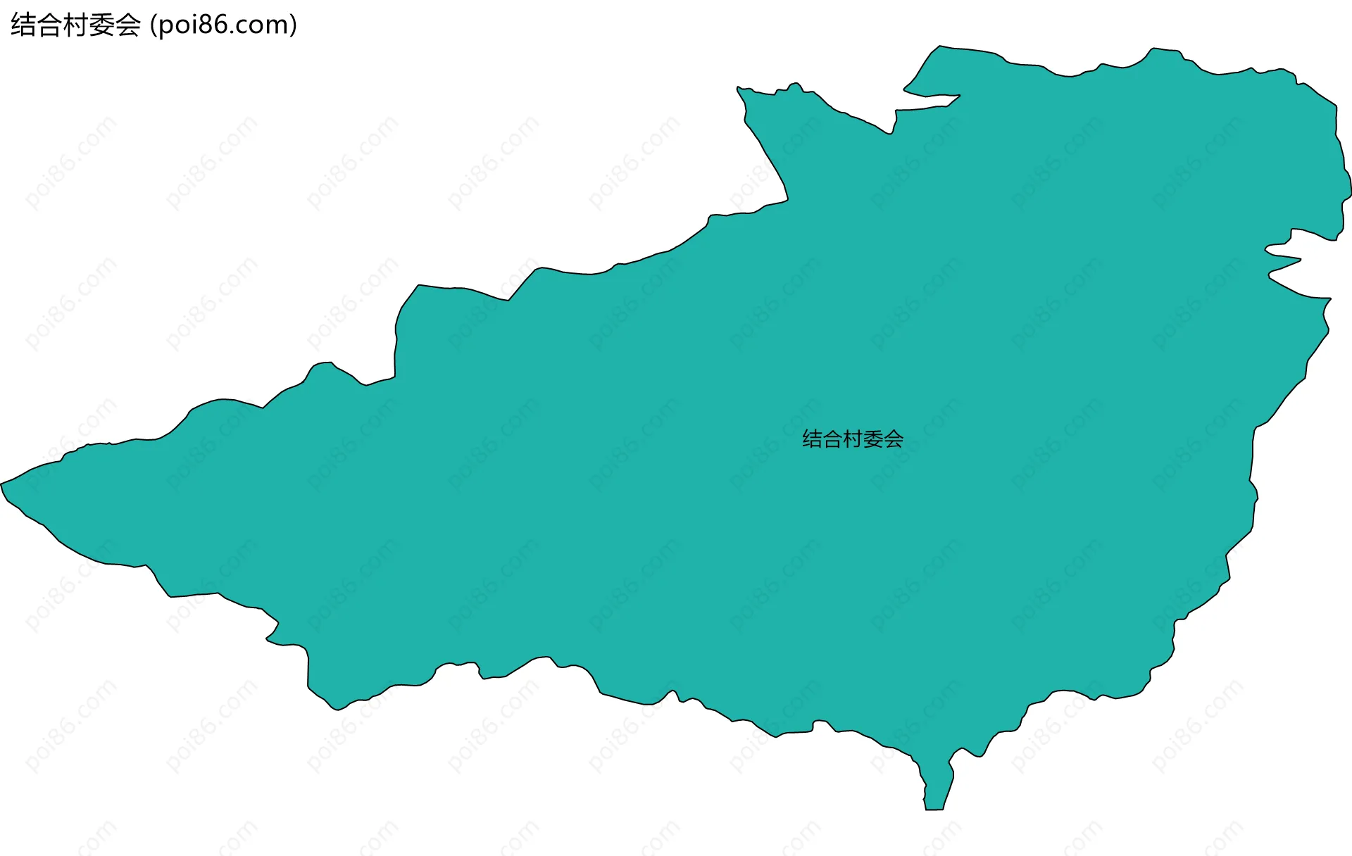 结合村委会边界地图