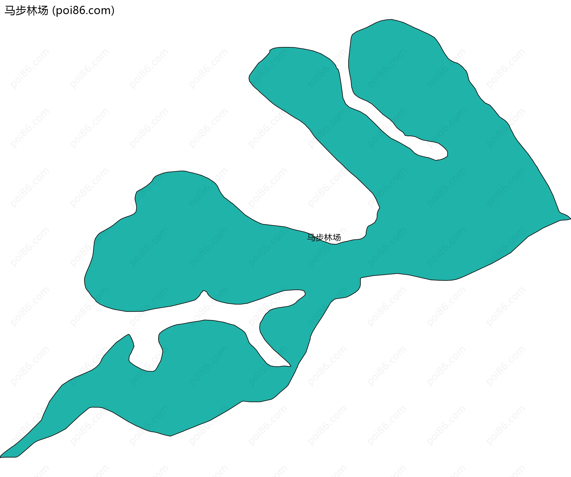 马步林场边界地图