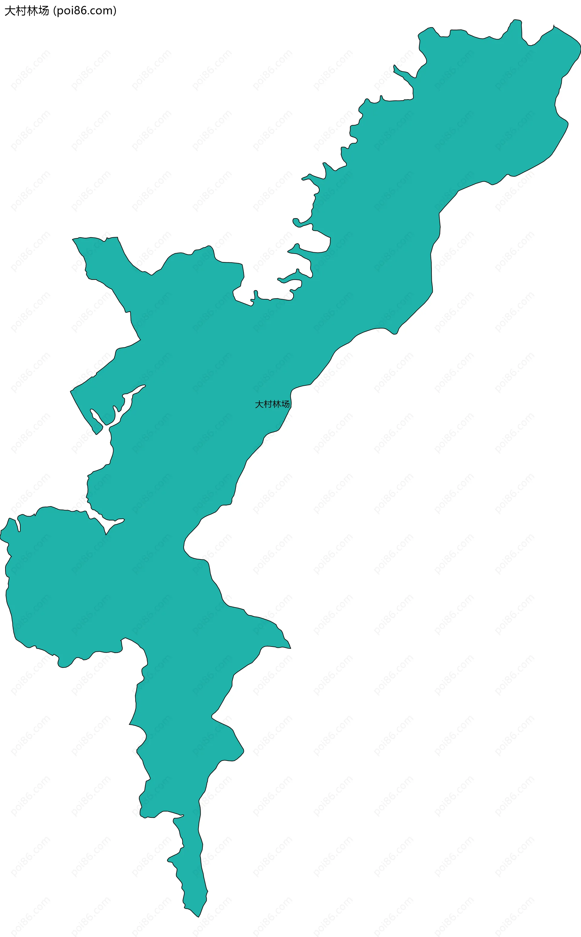 大村林场边界地图