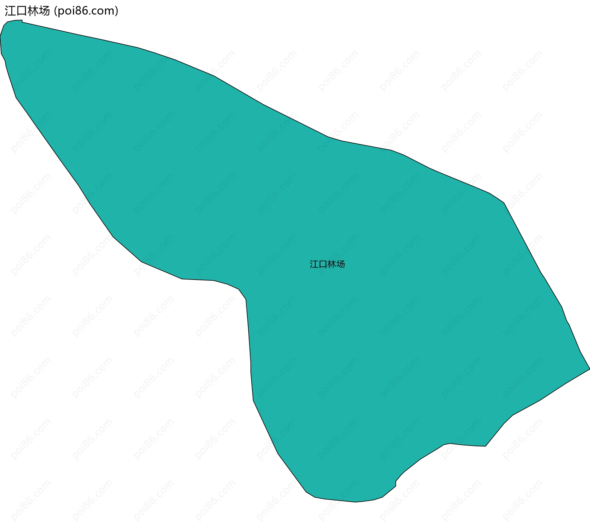 江口林场边界地图