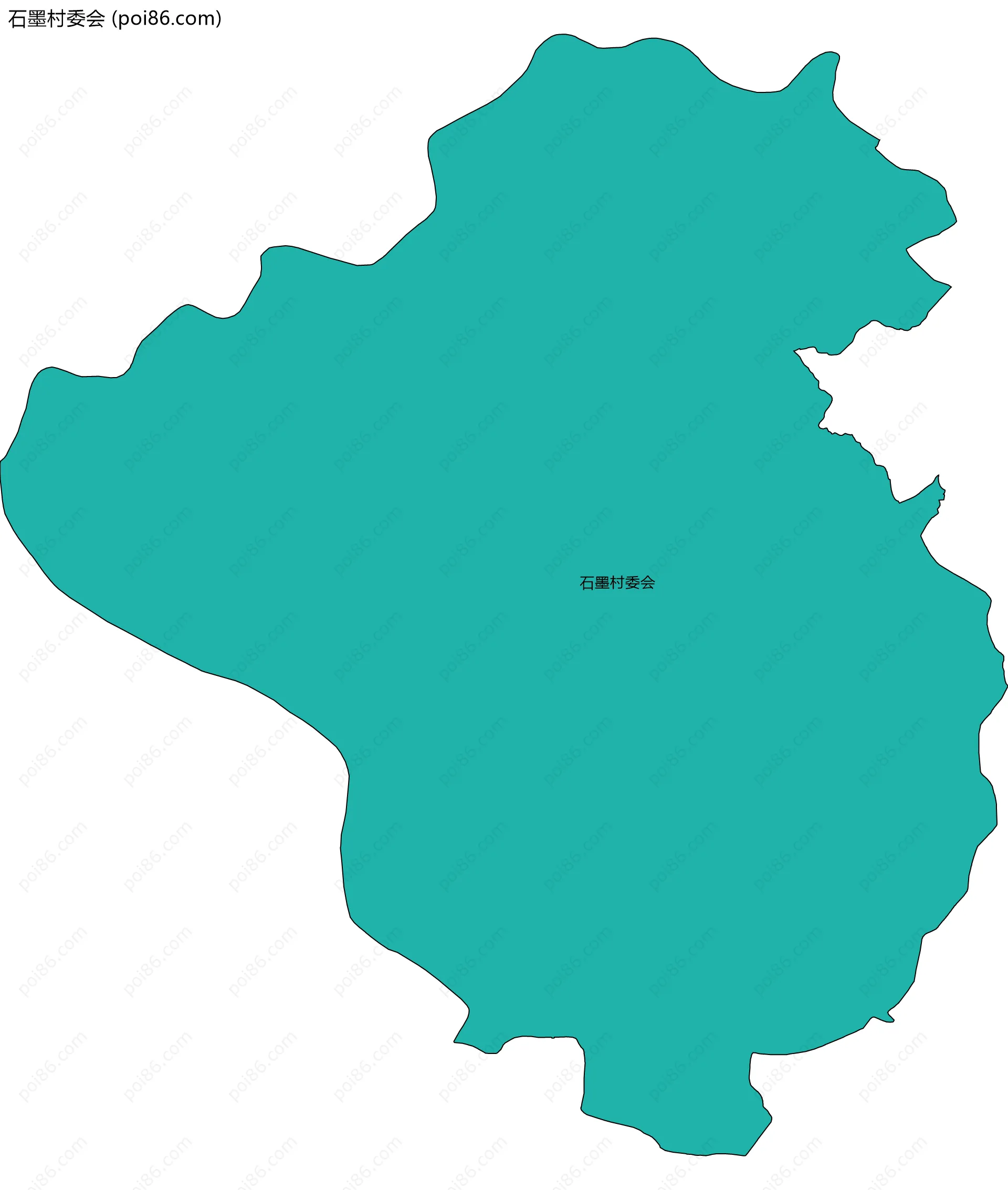 石墨村委会边界地图