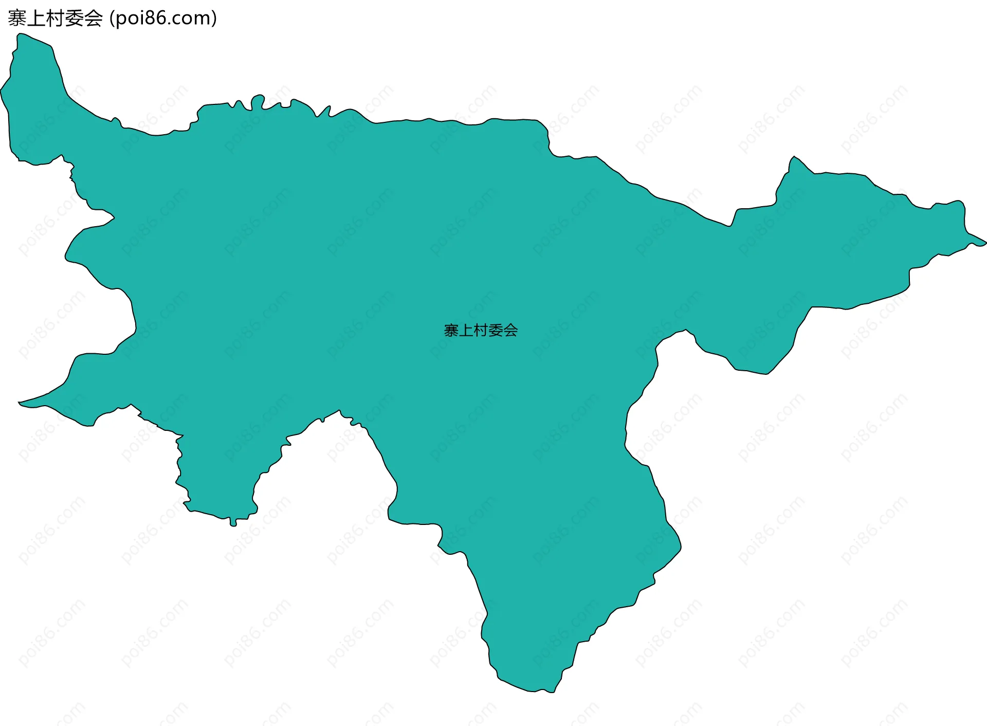 寨上村委会边界地图