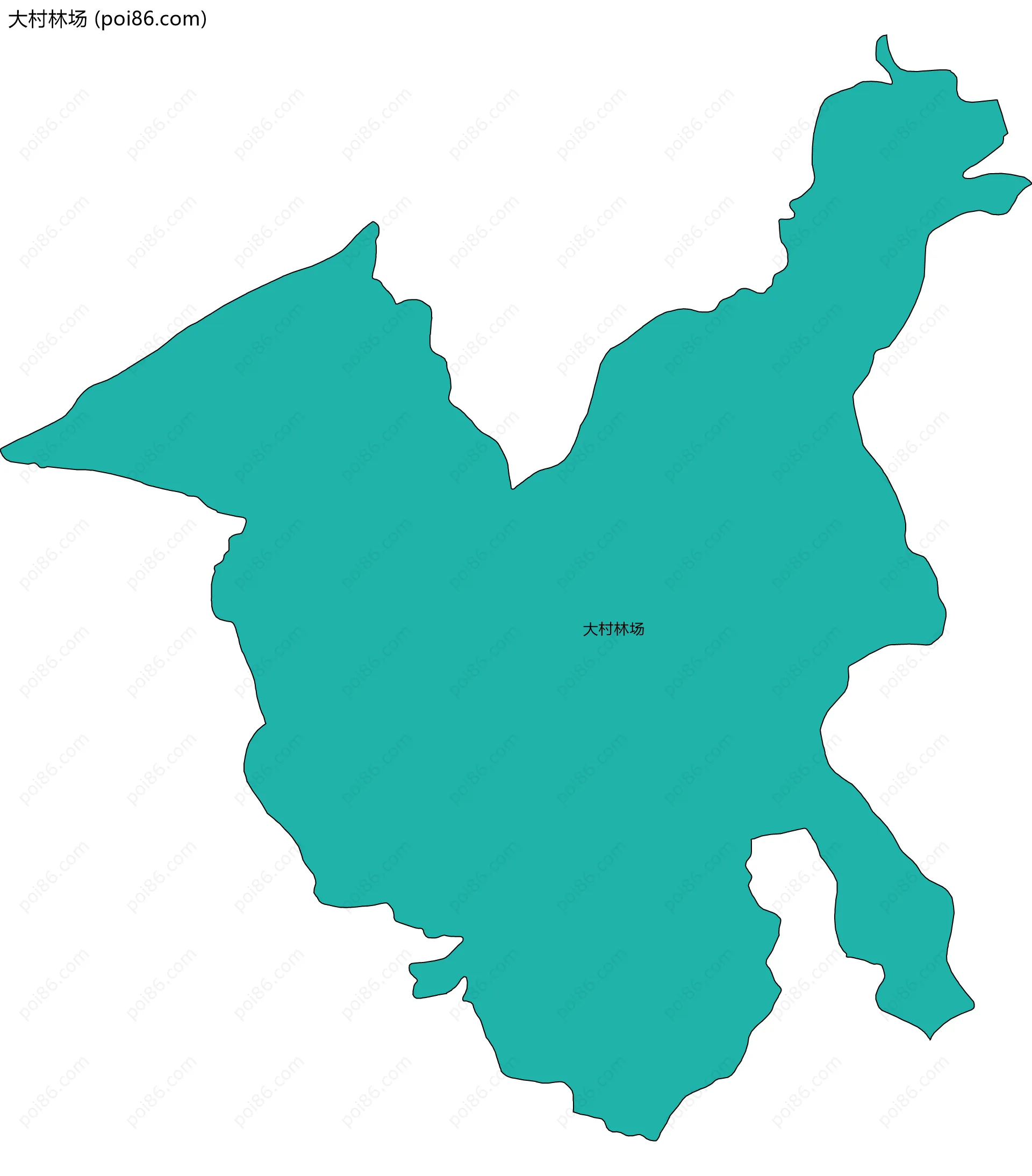 大村林场边界地图