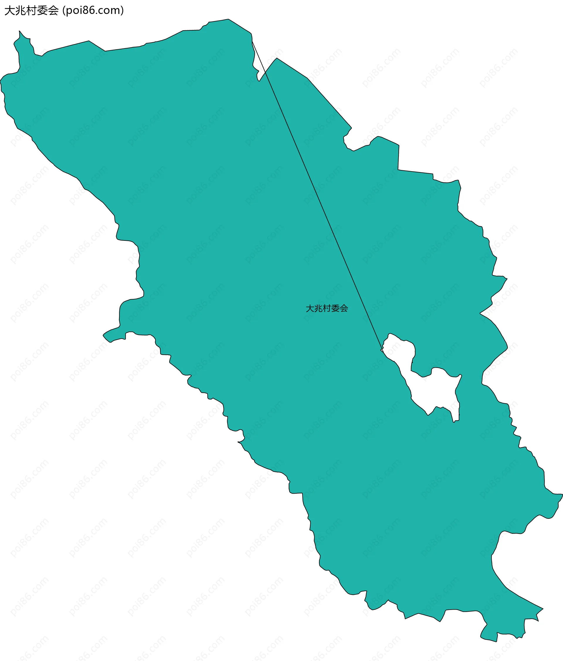 大兆村委会边界地图