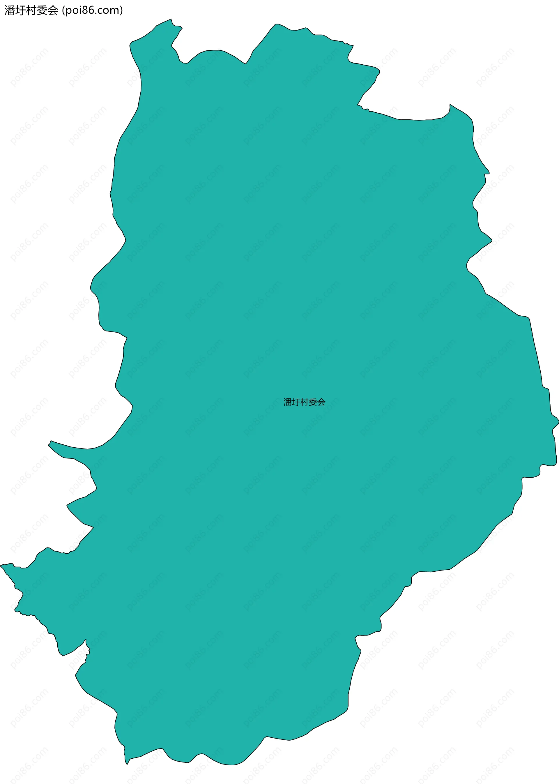 潘圩村委会边界地图