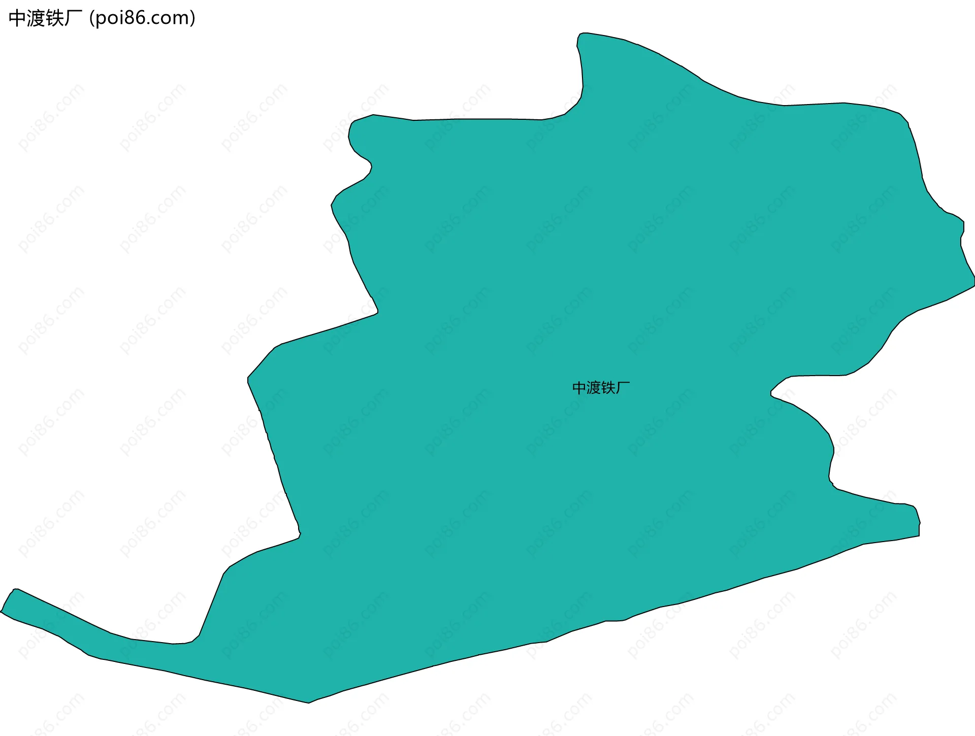 中渡铁厂边界地图