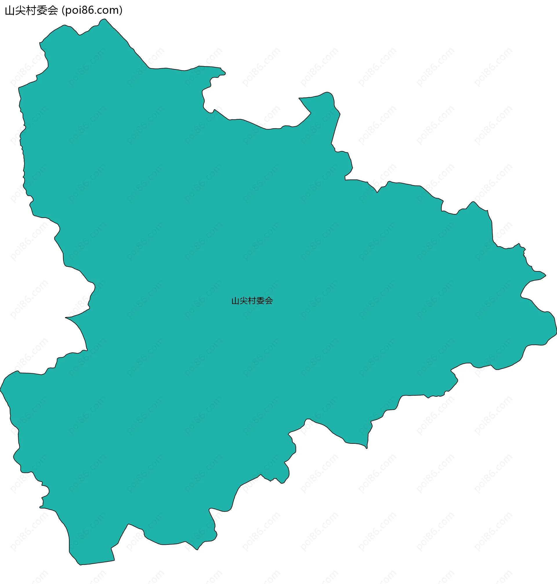 山尖村委会边界地图